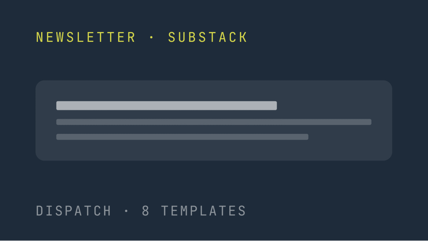 dispatch — newsletter os